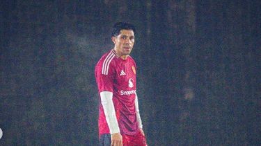 Enzo Pérez en la noche con neblina de Del Viso. Enzo Pérez en la noche con neblina de Del Viso.