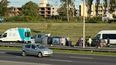 Choque y vuelco en Panamericana