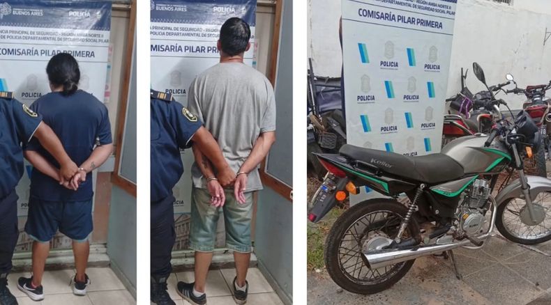 Los motochorros fueron detenidos en Villa Astolfi. Los motochorros fueron detenidos en Villa Astolfi.