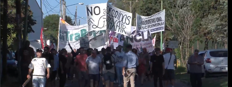 La protesta tiene lugar en 197 y Panamericananbsp