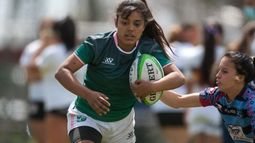 ATAQUE. Lombardo en acción, durante el torneo oficial de la URBA..