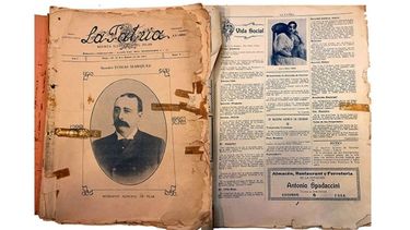 TAPA. Tomás Márquez en la primera portada de La Patria, 14 de enero de 1917. / PÁGINAS. La publicación le dedicaba espacio a la vida social..