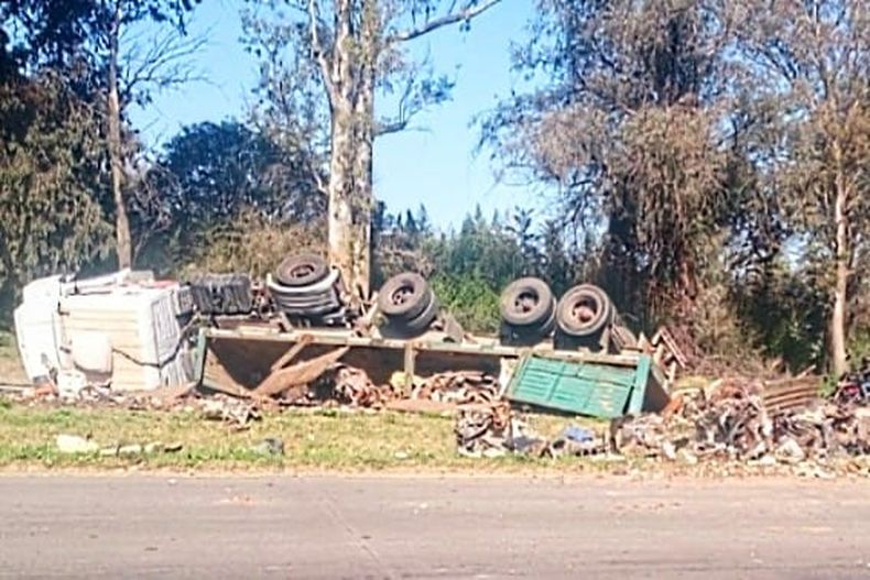 El camión provenía de San Justo con destino a Santa Fe.&nbsp;
