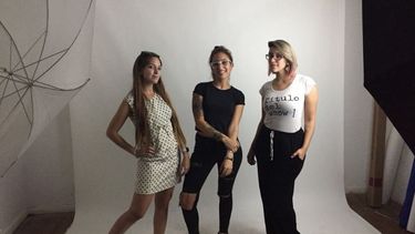 De izquierda a derecha: Agustina, Lara y Leticia, listas para entrar en acción..