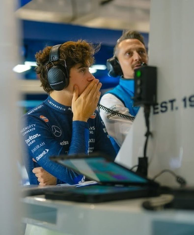 TRABAJO. Como en Williams, Colapinto también analizará los datos sobre el rendimiento de los autos de Alpine.