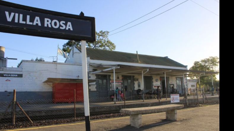 La antigua fachada de la estacioacuten Villa Rosa llamada asiacute por Rosa Boggio