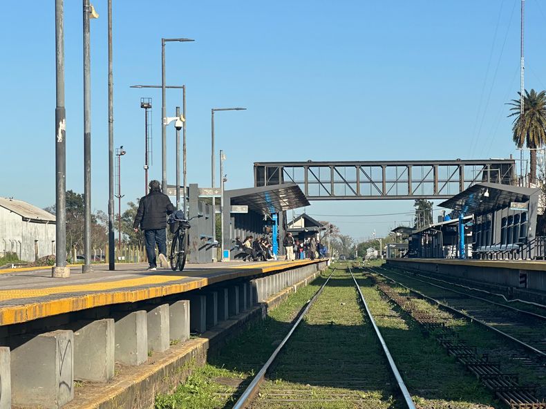 TRANQUI. Así está la estación de trenes de Pilar en la mañana de este miércoles.&nbsp;
