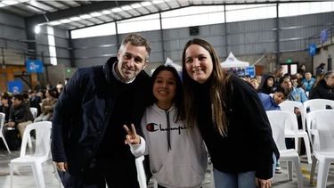 JÓVENES.&nbsp; Beláustegui participó junto a Achával del Parlamento juvenil en Pilar.