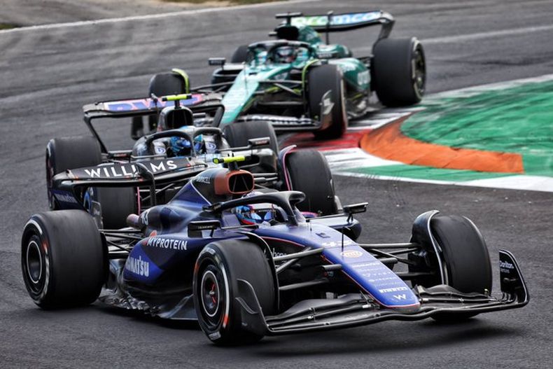 Franco Colapinto girando en Monza. Ahora se podrá ver por Fox Sports.&nbsp;