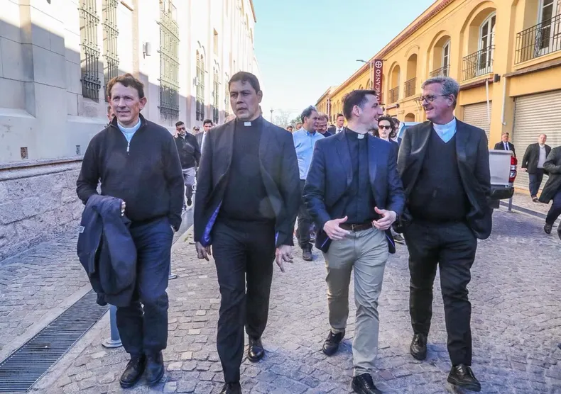Visitaron la Villa Marista, donde el Papa podría encontrarse con voluntarios. (Prensa).