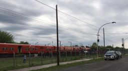 DETENIDA. La formación involucrada en el accidente..