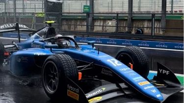 Franco Colapinto la pasó mal bajo la lluvia en Bélgica.