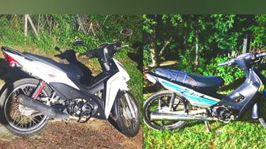 Las motos habían sido robadas en 2023 y en marzo de este año, respectivamente.&nbsp;