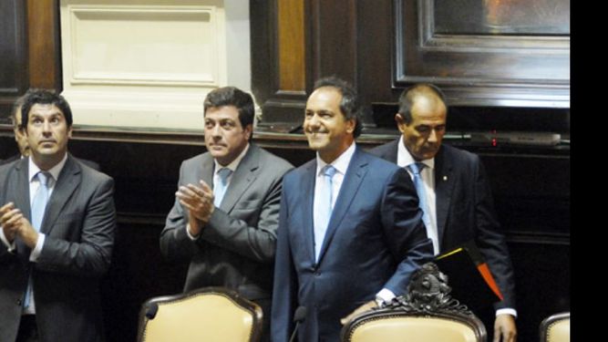 Scioli inauguró las sesiones ordinarias de la Legislatura..