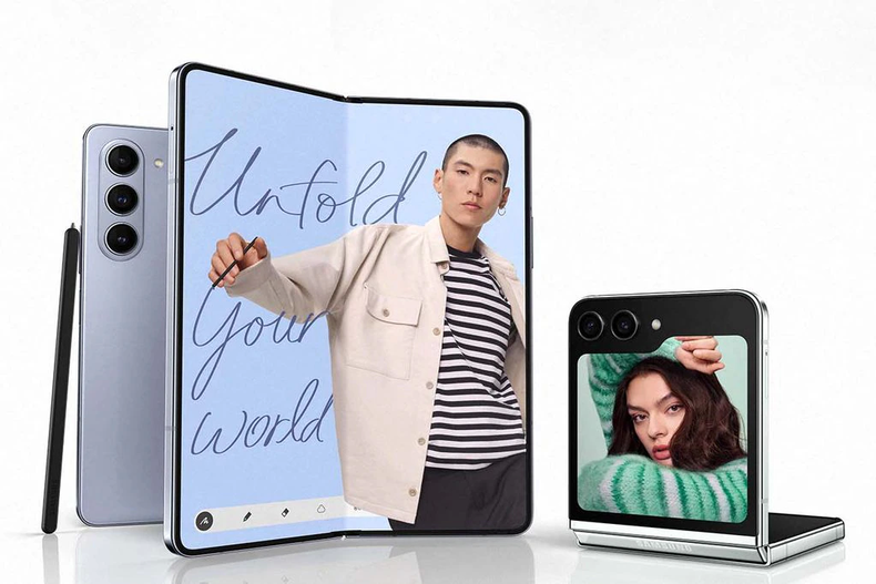 Los modelos Galaxy Z Fold5 y Flip5. (La Vanguardia)..webp