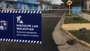repavimentacion y trabajos en la calle uruguay