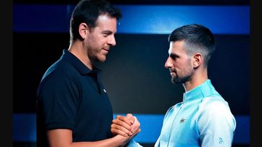 Novak Djokovic y Del Potro hacen la previa del Último Desafío en Pilar.