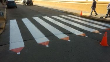 Sendas “lápiz” para el Corredor Escolar Seguro