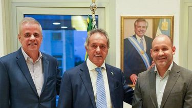 DE EXPORTACIÓN. Scioli recibió en Brasilia los responsables de Whirpool. &nbsp;