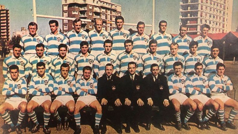 El seleccionado argentino en Sudáfrica. (Twitter Los Pumas)..jpg