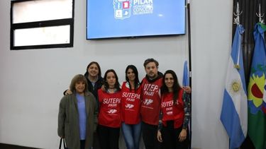 RECLAMO. Los trabajadores de PAMI llevaron su reclamo al Concejo Deliberante.