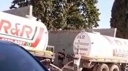 Una vecina grabó un video registrando el accionar..