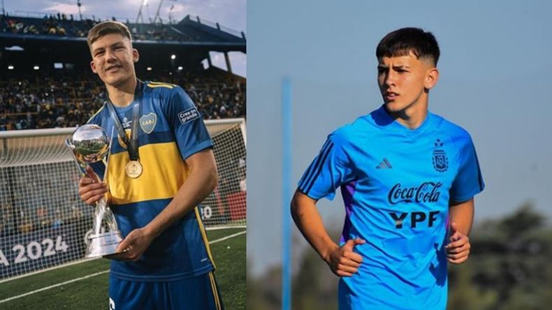 Román Rodríguez con la intercontinental Sub 20 y Camilo Rey en la Selección Sub 17.