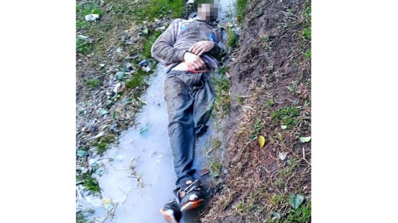 HALLAZGO. Así fue encontrado el cuerpo sin vida..