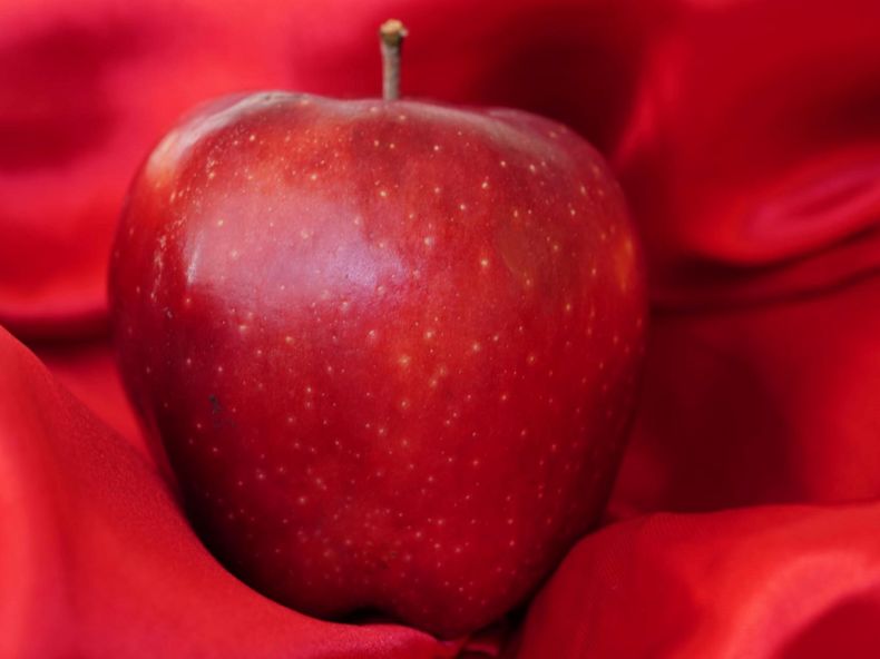 Manzana roja por dentro y por fuera todas las propiedades que tiene. (Pexels).
