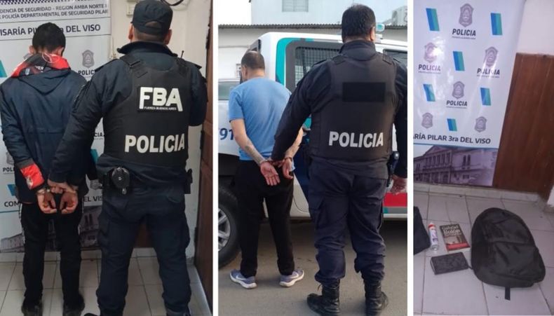 DETENIDOS. Tienen 23 y 36 años y habían robado pertenencias a una joven.