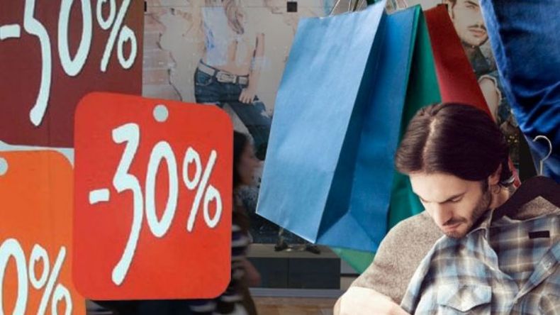 EN PICADA. Las ventas acumulan una caída anual de 17,28%. En junio, el rubro más afectado fue el de Indumentaria. .