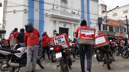Trabajadores de delivery se manifestaron para pedir seguridad