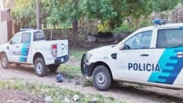 La policía en el lugar del hecho.