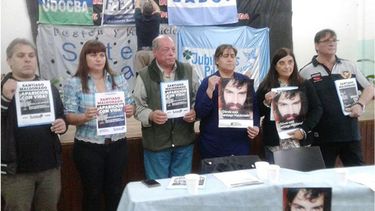 PEDIDO. Los docentes se sumaron al reclamo por Santiago Maldonado..