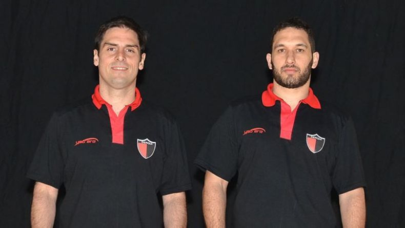 Cuerpo técnico. Federico Martínez y Esteban Sánchez..