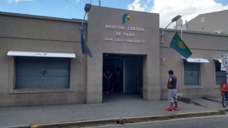 HOSPITAL SANGUINETTI. La víctima fue internada en grave estado. .