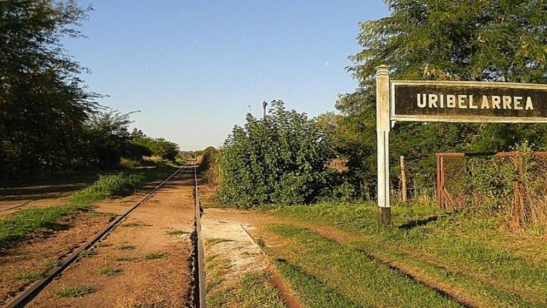 La estación de trenes de Uribelarrea.&nbsp;