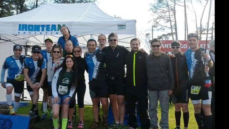 Los integrantes del Iron Team que corrieron en las diferentes pruebas..