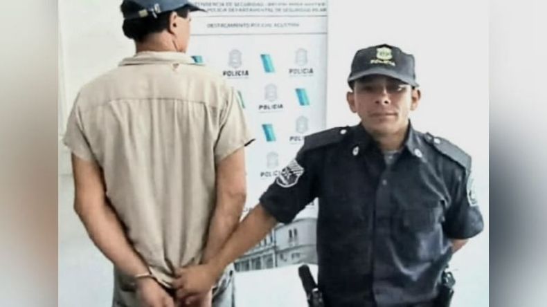 El hombre fue detenido por amenazas calificadas y por tenencia ilegal de arma de fuego. .