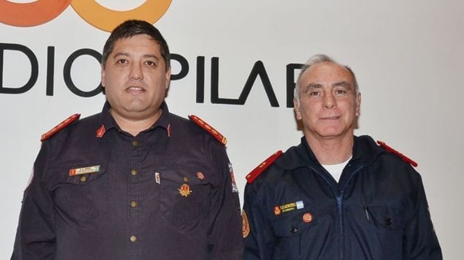 REELECTO. Ramón Pared, junto a Fernando Moreno, el lunes, en El Diario..