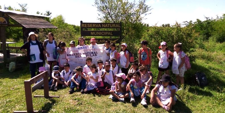 Los alumnos de la EP 12 de Zelaya fueron algunos de los chicos que visitaron la Reserva Natural de Pilar durante el año pasado.&nbsp;