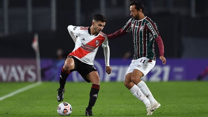 PISADITA. Simón viene cumpliendo muy buenas actuaciones en River..