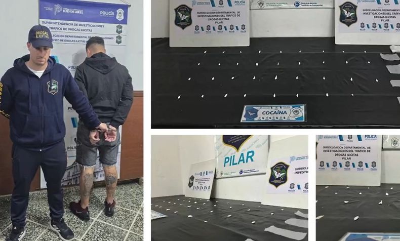 Dos vendedores de droga fueron detenidos en allanamientos realizados en Villa Rosa.