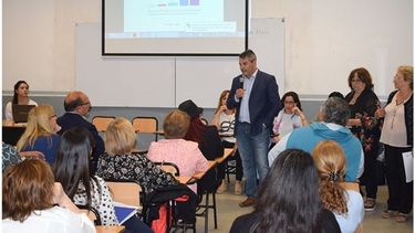 EXPOSICIÓN. El encuentro se realizó en el Instituto Pellegrini..