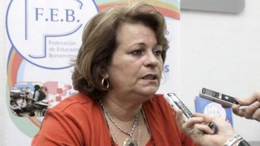 POR EL SÍ. Petrocini celebró el acuerdo salarial para el sector..