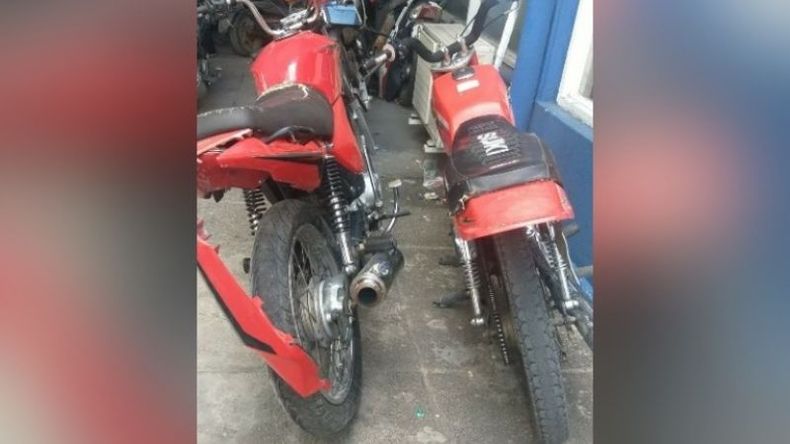 Los sujetos fueron detenidos por resistencia a la autoridad. Uno de ellos terminó chocando contra un patrullero. .