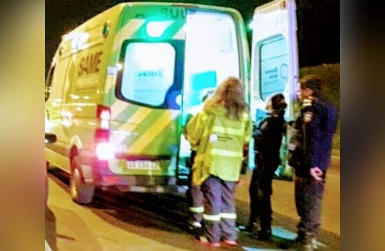 TRASLADO. El herido quedó internado en el Hospital Central de Pilar.