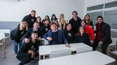 Kicillof y Achával inauguraron la Escuela 20, primera secundaria pública de Manzanares