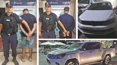 Los dos detenidos venían de robar la camioneta en Exaltación de la Cruz.