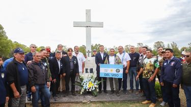 En el Centoafio de Malvinas ayer se conmemoraron los 41 años del inicio de la guerra con homenajes a los caídos y a los veteranos de Pilar.&nbsp;
